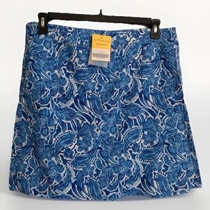 RIP SKIRT HAWAII NWT Womens Size XL Happy Blues Wrap Stretch Casual Skirt
